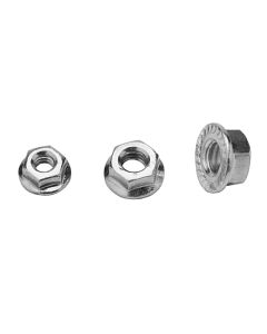 3/8-16  Flanged Lock Nuts - Plated 250 pcs