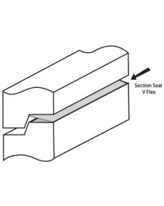 #3525 V-Flex Section Seal Strip White 17ft Roll