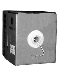 22/2 x 500ft SBC-PVC White Solid Wire