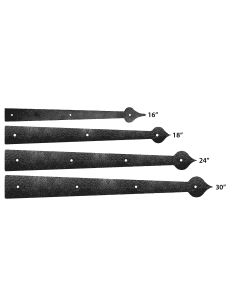 CDH-SS16  16in Narrow Stamped Steel Spear Hinge (222445)